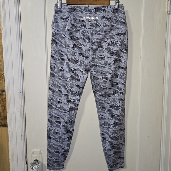 Spyder Active Women's Hise Rise Camo High Rise Leggings Size Large - Picture 5 of 7